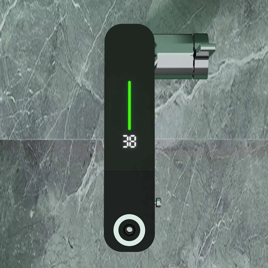 خلاط حوض حمام LED نحاس