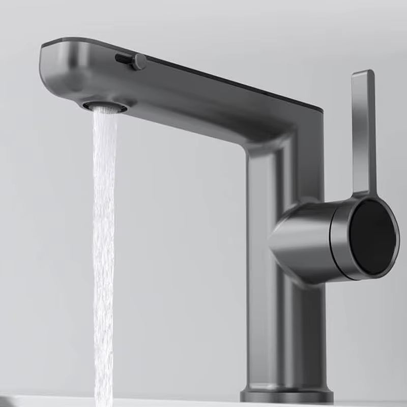 خلاط حوض حمام LED نحاس