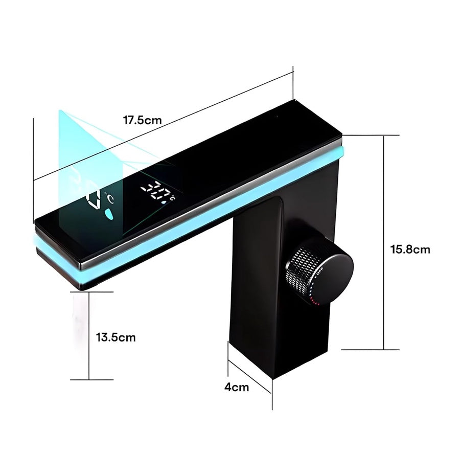Smart LED Faucet Pro – خلاط حوض حمام ديجيتال LED مستــورد – Upgrade كامل لحمامك