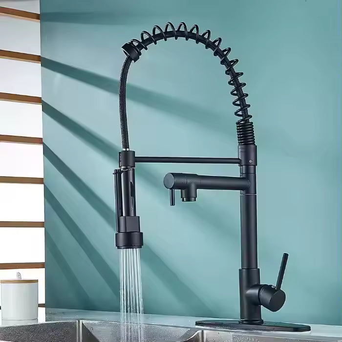 خلاط مطبخ شيف 2×1 أسود وسيلفر