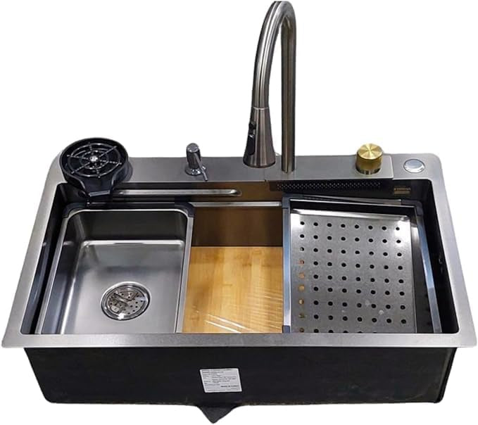 حوض مطبخ سمارت 75×45 مع الخلاط