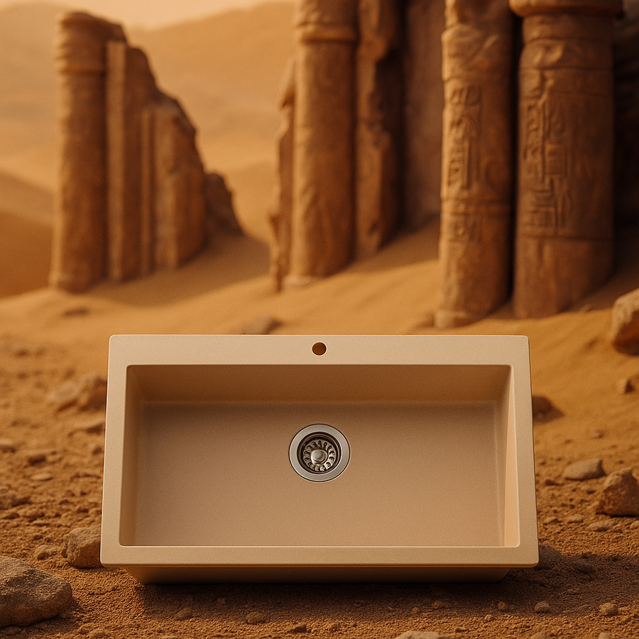 حوض مطبخ جرانيت بيج 85×50