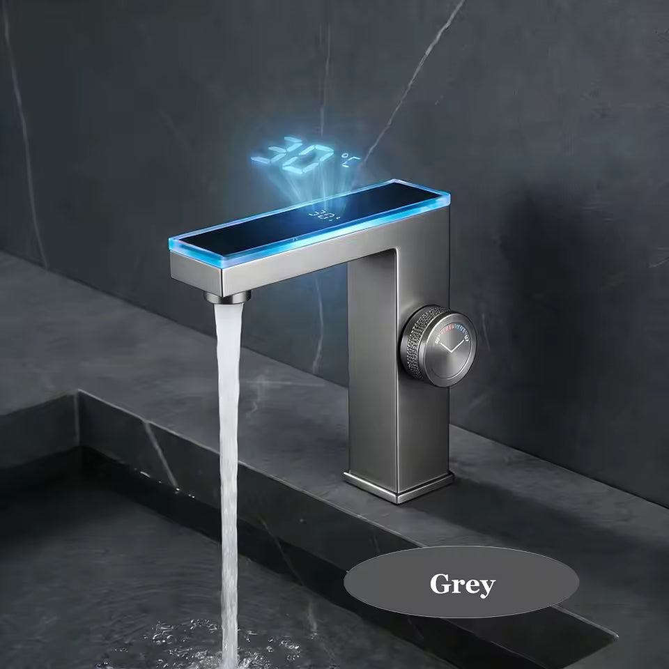 Smart LED Faucet Pro – خلاط حوض حمام ديجيتال LED مستــورد – Upgrade كامل لحمامك
