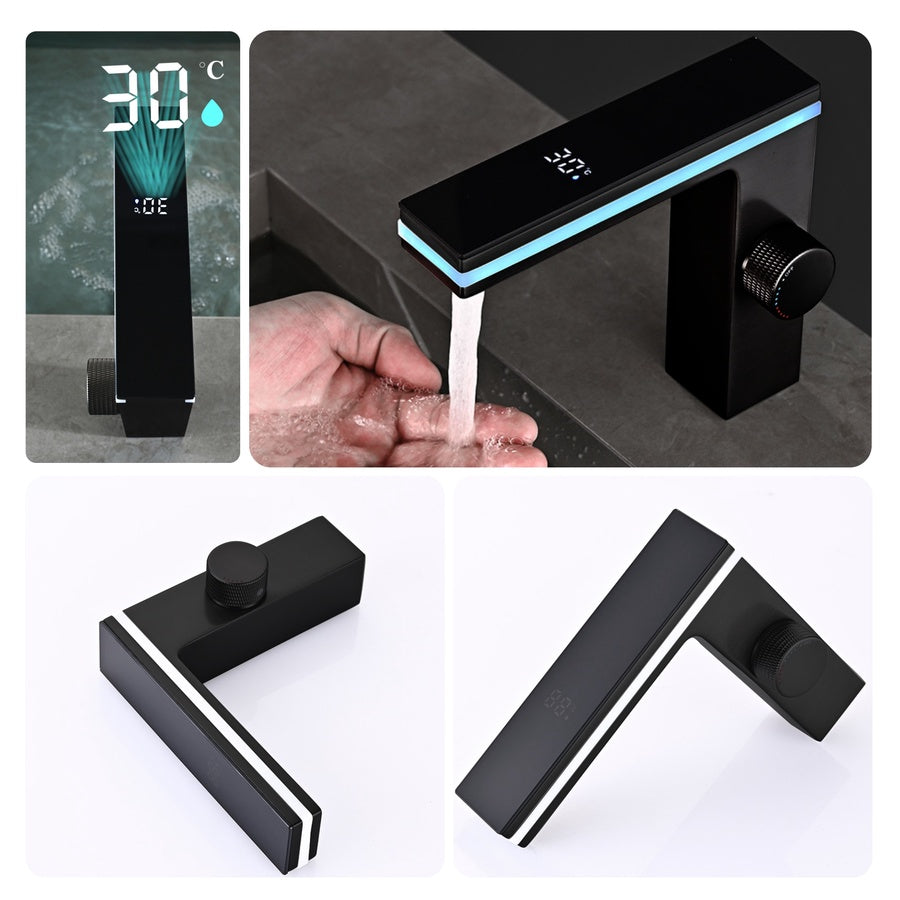 Smart LED Faucet Pro – خلاط حوض حمام ديجيتال LED مستــورد – Upgrade كامل لحمامك