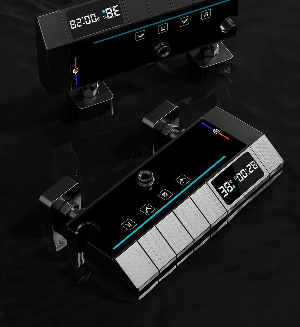 شاور سيستم بيانو سمارت أسود 4 مخرج