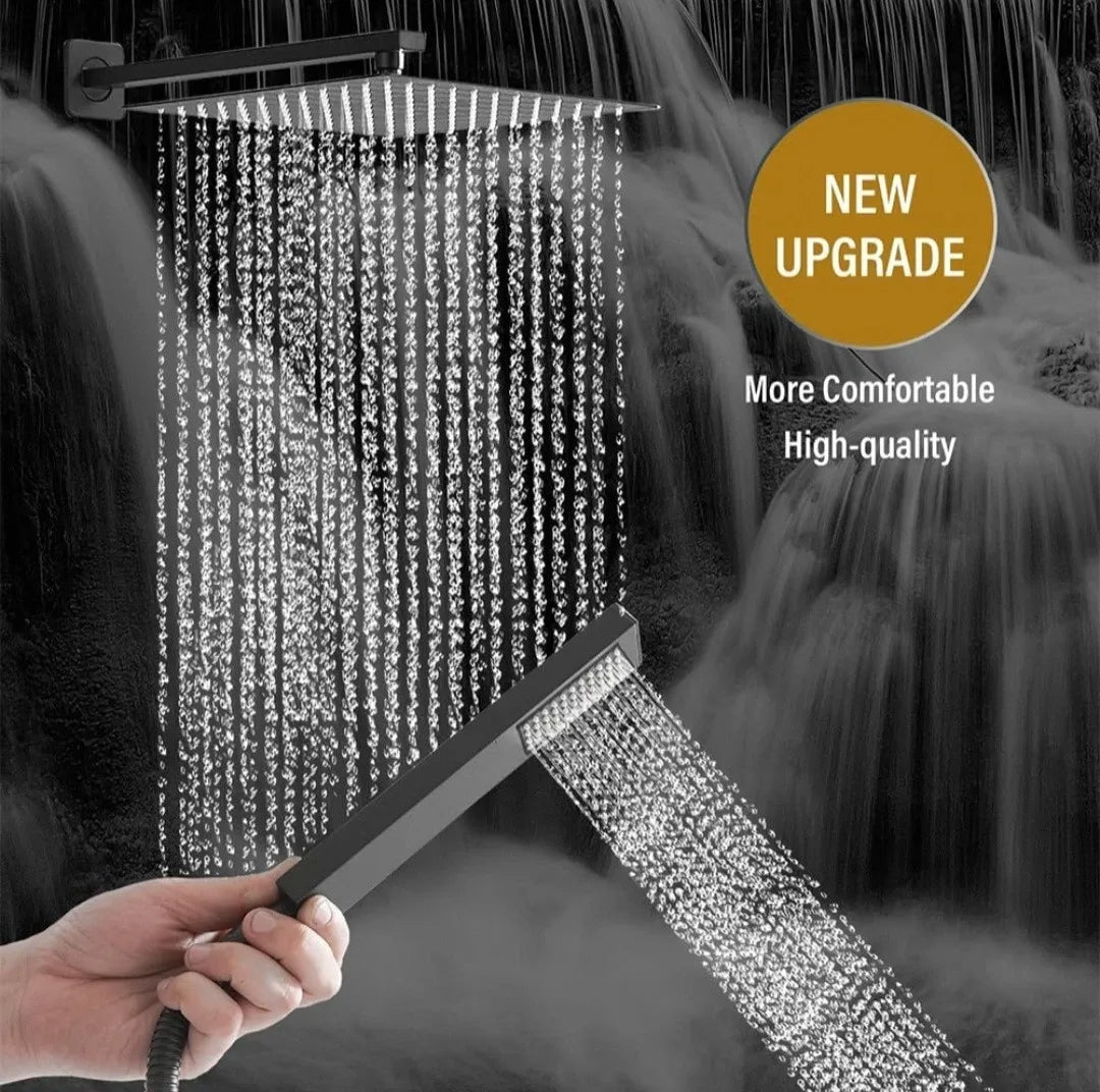 Luxury Shower System — طقم شاور دفن فاخر 3×1 ( بخلاط 3 مخرج + طاسة + سماعة ) بتصميم عصري وخامات عالية الجودة
